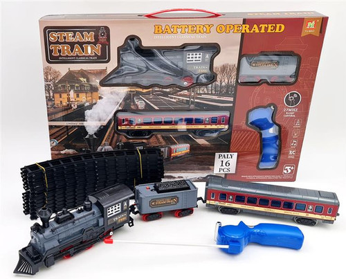 רכבת חשמלית עם מסלול עגול ואפקט עשן Shiran Toys