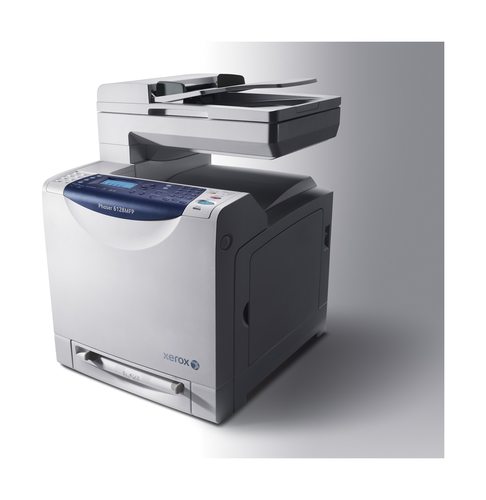 מדפסת לייזר משולבת צבעונית Xerox Phaser 6128MFP – מבט אלכסוני