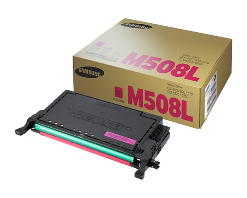 טונר מג'נטה מקורי Samsung CLT-M508L – המחסנית והאריזה