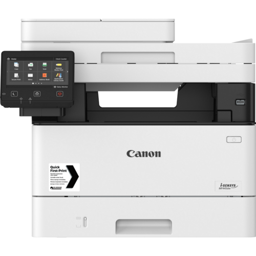 מכונת צילום לייזר שחור לבן Canon i-SENSYS MF445dw – מבט מלפנים