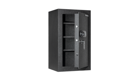כספת ExecutiveSafe ACS-9 – דלת פתוחה עם מדפים