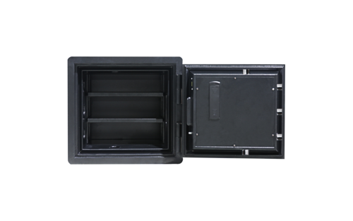 כספת חסינת אש ExecutiveSafe ES045 – דלת פתוחה עם מדפים