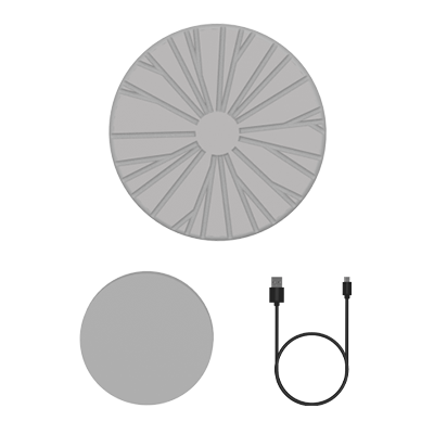 משטח מסתובב 3DMakerpro לסורק Mole – משטח, לוחית וכבל USB