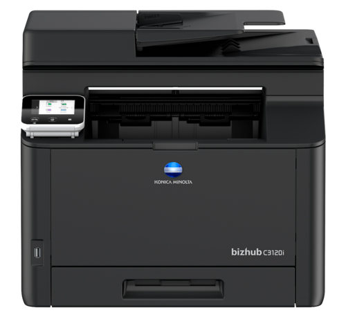 מדפסת משולבת צבעונית Konica Minolta bizhub C3120i – מבט מלפנים