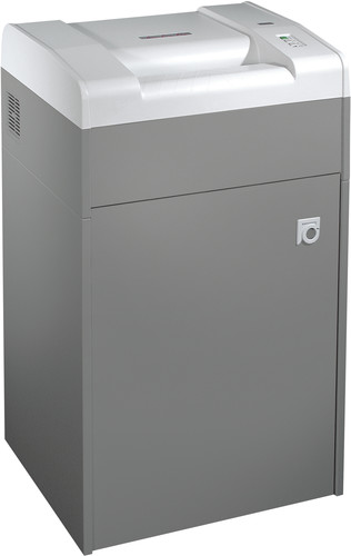 מגרסת נייר Dahle 20390 בקיבולת גבוהה – מבט עליון אלכסוני עם לוח הבקרה