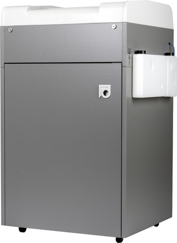 מגרסת נייר דאהלה Dahle 20396 – מבט צד עם מיכל השמן לסיכה אוטומטית