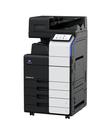 מכונת צילום משולבת Konica Minolta bizhub 450i – מבט אלכסוני מימין