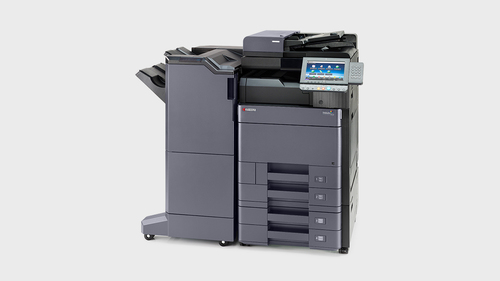 מכונת צילום משולבת צבעונית Kyocera TASKalfa 4052ci – מבט חזיתי עם יחידת גימור
