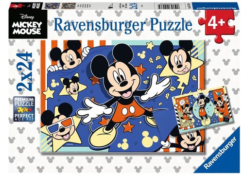 מארז 2 פאזלים מיקי מאוס 24 חלקים Ravensburger