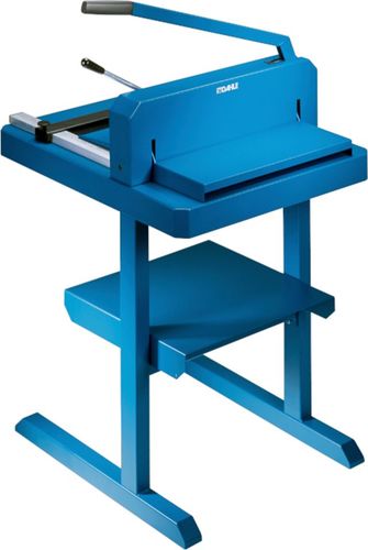 גליוטינה Dahle 842 על מעמד – מבט מהצד האחורי עם לוגו DAHLE