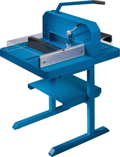 גליוטינה Dahle 848 – מבט אלכסוני על מעמד 718 עם מדף