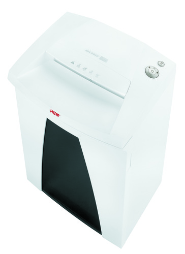מגרסת מסמכים HSM SECURIO B32 – מבט מלמעלה על פתח ההזנה ולוח הבקרה