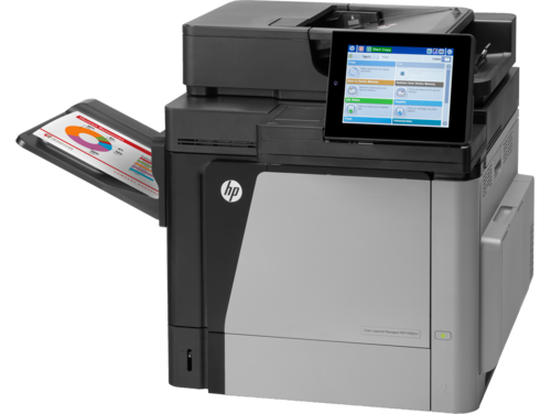 מכונת צילום לייזר צבעונית HP Color LaserJet MFP M680dn – מבט בזווית משמאל