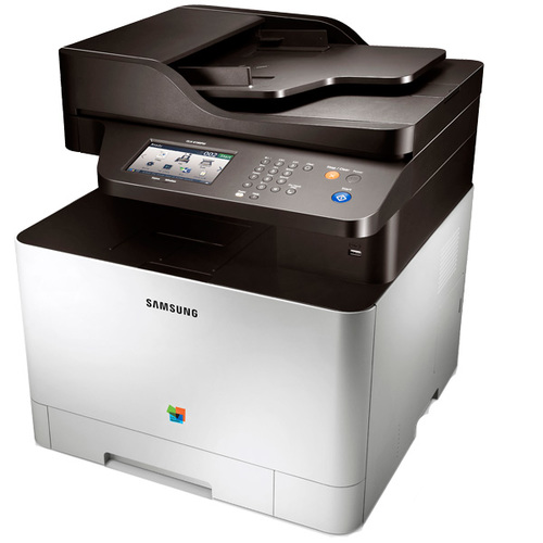 מדפסת לייזר משולבת צבעונית Samsung CLX-4195FW – מבט בזווית משמאל