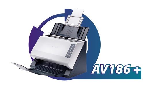 סורק מסמכים Avision AV186+ – מבט בזווית משמאל