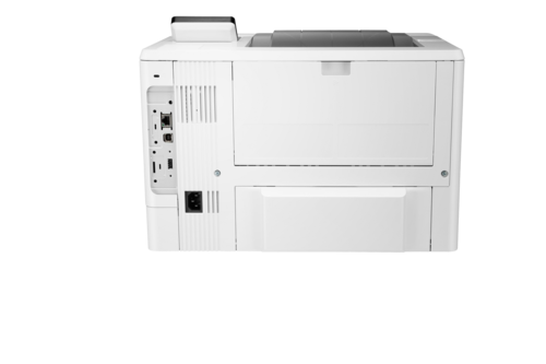 מדפסת לייזר שחור לבן HP LaserJet Enterprise M507dn – מבט אחורי עם חיבורים