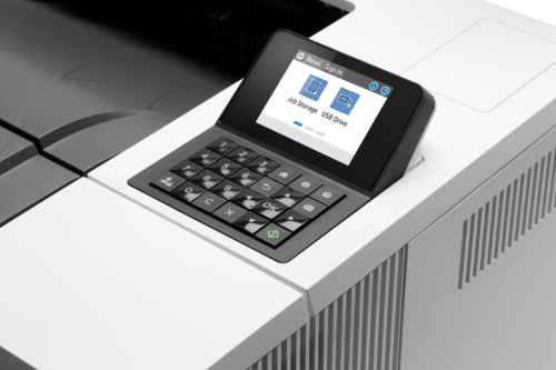 מדפסת לייזר שחור לבן HP LaserJet Enterprise M507dn – תקריב לוח הבקרה