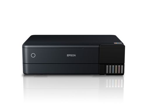 מדפסת הזרקת דיו משולבת Epson EcoTank L8180 – מבט מלפנים סגורה