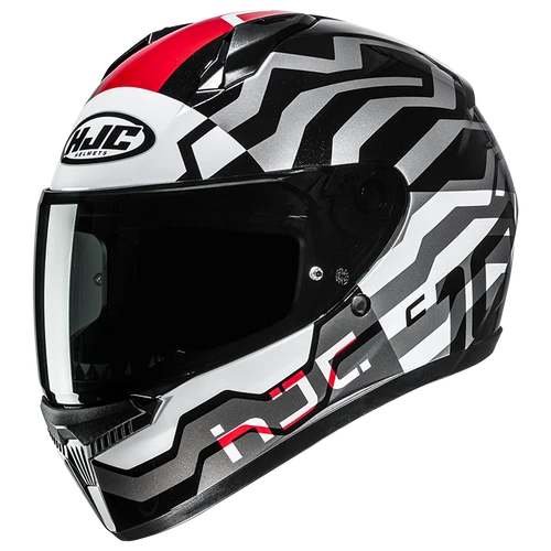 קסדה מלאה אייצ' ג'יי סי שחור אפור לבן אדום -   HJC C10 BLADE  FULL FACE MC1 