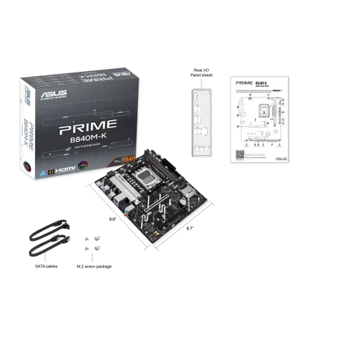 לוח אם ASUS Prime B840M-K AMD AM5 DDR5