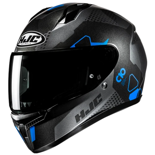 קסדה מלאה אייצ' ג'יי סי שחור כחול -   HJC C10 ASPA MC2