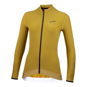 חולצת רכיבה נשים NEW WRAP LS LADY JERSEY מנגו ליים ארוכה אלסטית טכנית מחממת שוברת רוח מנדפת ומתקדמת