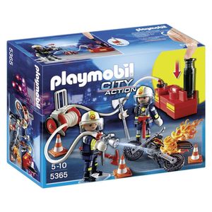 פליימוביל - לוחמי האש עם משאבת מים - PLAYMOBIL 5365