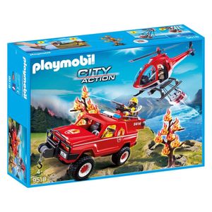 פליימוביל - צוות כיבוי אש שריפה יער - PLAYMOBIL 9518