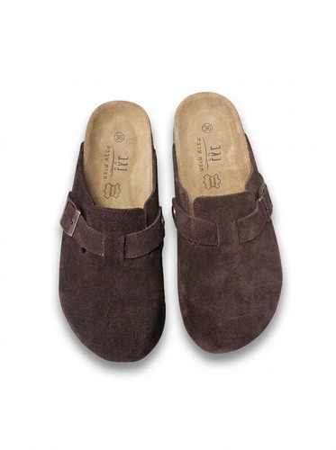 כפכפי זמש סגורים נגב חום | ARAVA