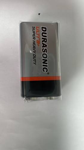 סוללה 9V מרובעת DURASONIC