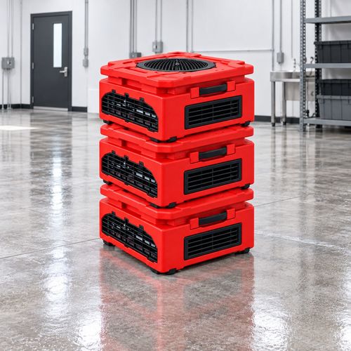 מפוח רצפתי לייבוש SmartAir QuadDry עם 4 יציאות אוויר