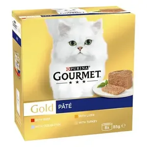 גורמה Gourmet גולד מארז פטה – מזון לח לחתול בוגר 680 גרם