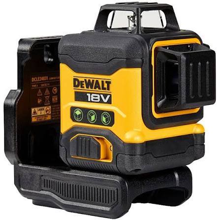 גוף פלס לייזר ירוק 18V XR עם שלושה קווים מלאים של 360° דגם Dewalt DCLE34031N