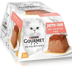 גורמה Gourmet Revelations פירמידת פטה סלמון לחתול 57 גרם