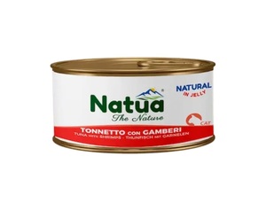 NATUA מעדן לחתול בטעם טונה עם שרימפס בג