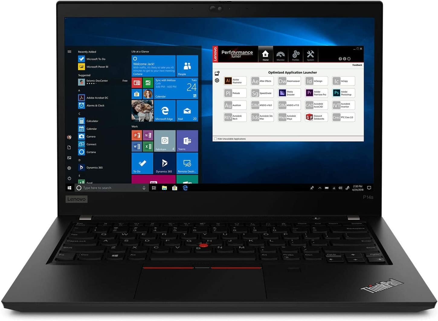 מחשב נייד מחודש לעריכה גרפית Lenovo ThinkPad P14s Gen 2 i7/32GB/1TB SSD