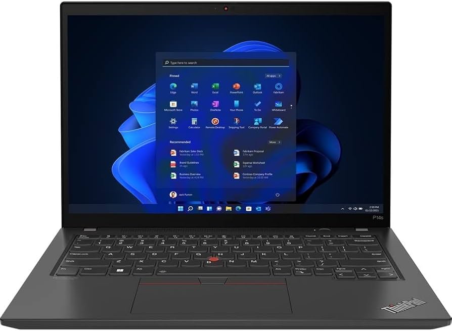 מחשב נייד מחודש לעריכה גרפית Lenovo ThinkPad P14s Gen 3 i7/32GB/1TB SSD