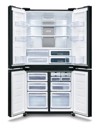 מקרר 4 דלתות מקפיא תחתון 611 ליטר דגם SHARP SJ9260BS שארפ נירוסטה