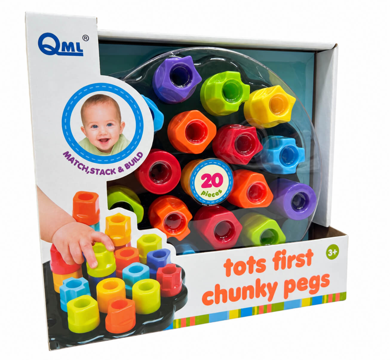 משחק הרכבה והשחלה 20 חלקים Shiran Toys