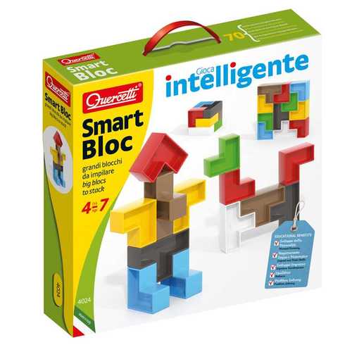 משחק הרכבה קוביות חכמות Smart Bloc ‏11 חלקים Quercetti