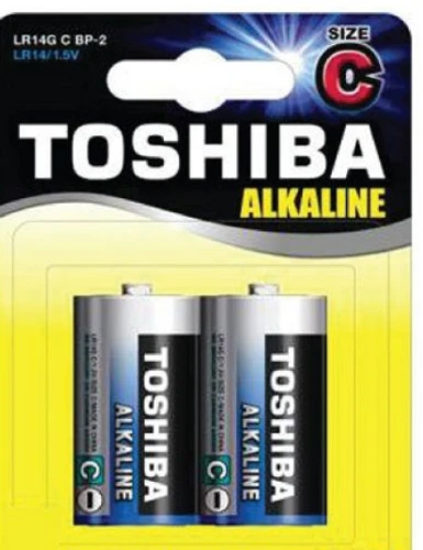 זוג סוללות C לא נטענות TOSHIBA Alkaline