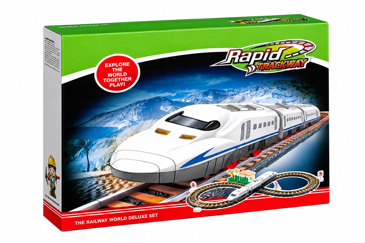 ערכת רכבת חשמלית Rapid Transit עם מסלול וגשר Getter