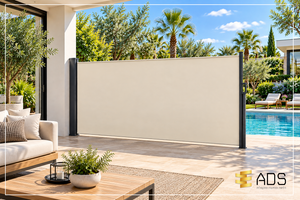 מחיצת גלילה Roll-Screen צבע קרם (300*200 ס"מ)