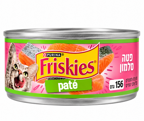פריסקיז שימורים לחתולים פטה סלמון Friskies Salmon