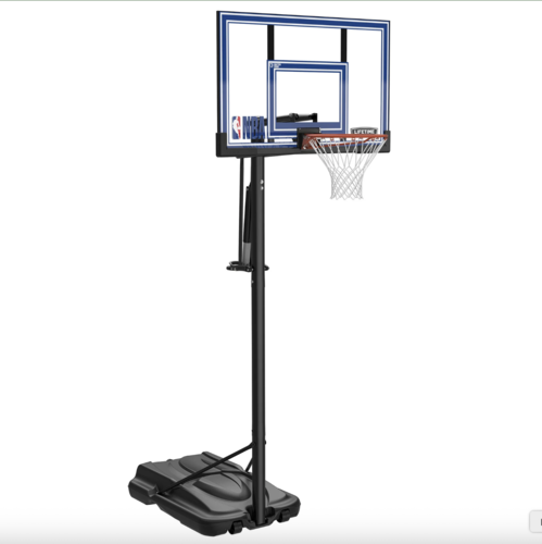 מתקן סל נייד מתכוונן 52 אינץ - Lifetime Polycarbonate Adjustable Portable Basketball Hoop NBA Edition