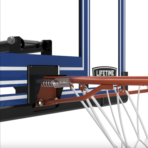 מתקן סל נייד מתכוונן 52 אינץ - Lifetime Polycarbonate Adjustable Portable Basketball Hoop NBA Edition