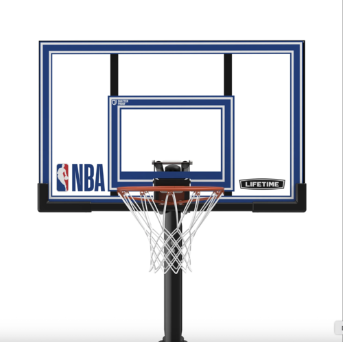 מתקן סל נייד מתכוונן 52 אינץ - Lifetime Polycarbonate Adjustable Portable Basketball Hoop NBA Edition