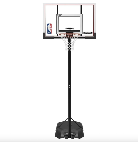מתקן סל נייד מתכוונן 48 אינץ - Lifetime Polycarbonate Adjustable Portable Basketball Hoop NBA Edition