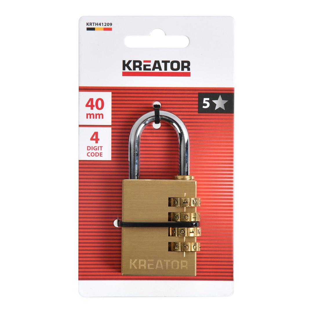 מנעול ספרות 40 מ"מ, PADLOCK DIGITS 40MM, 106 KRTH41209, ברקוד 5400338125874