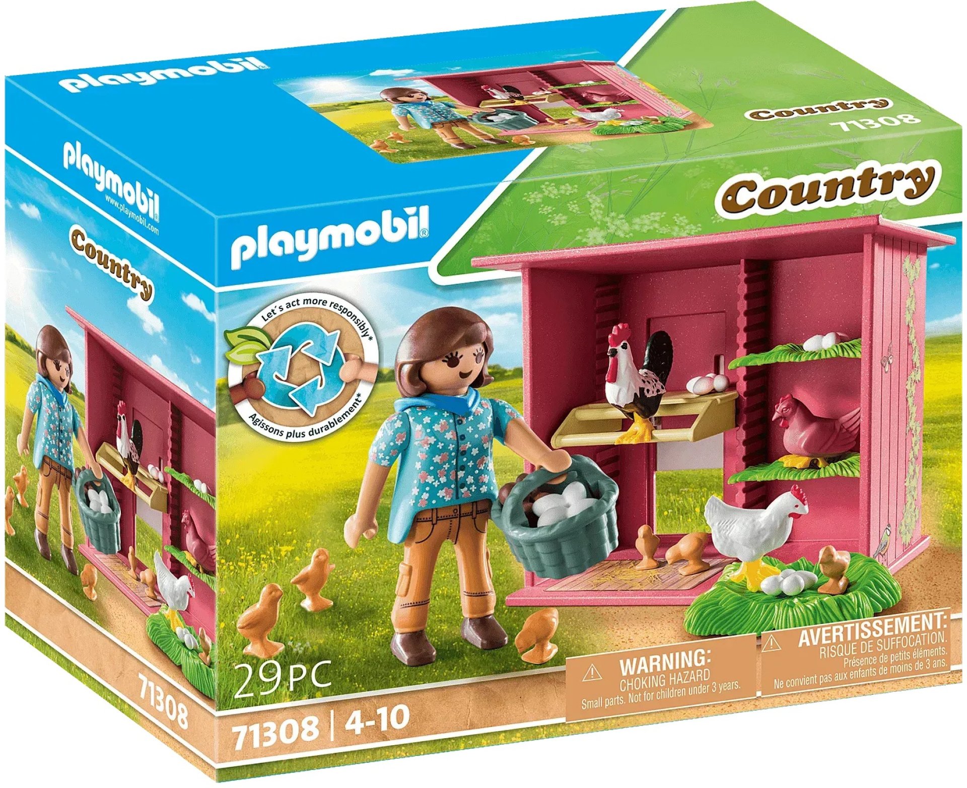 ערכת משחק לול תרנגולות Playmobil Country 